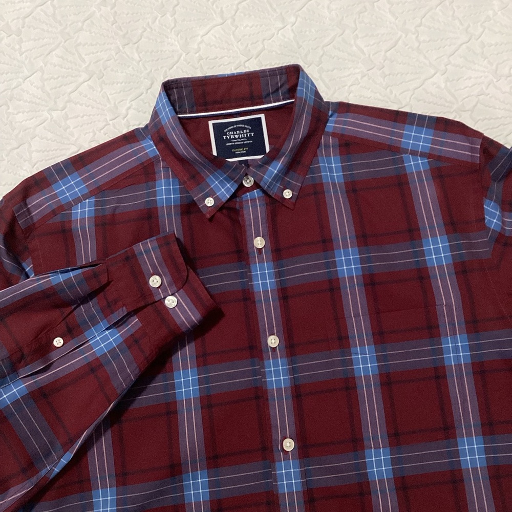 Charles Tyrwhitt Classic Fit Plaid Shirt